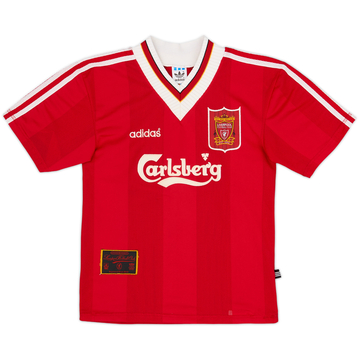 1995-96 Liverpool Home Shirt - 8/10 - (L.Boys)