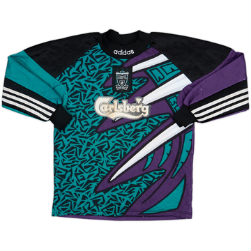 1995-96 Liverpool GK Shirt - 6/10 - (L.Boys)