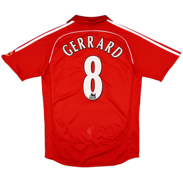2006-08 Liverpool Home Shirt Gerrard #8 - 7/10 - (S)