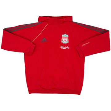 2009-10 Liverpool adidas Hooded Top - 6/10 - (S)