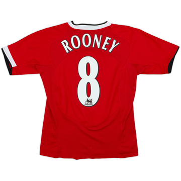 2004-06 Manchester United Home Shirt Rooney #8 - 6/10 - (M.Boys)