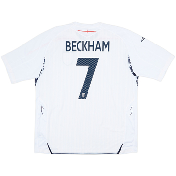 2007-09 England Home Shirt Beckham #7 (XXL)