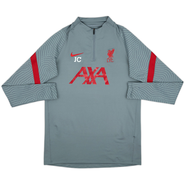 2020-21 Liverpool Staff Issue Nike 1/4 Zip Drill Top JC - 7/10 - (M)