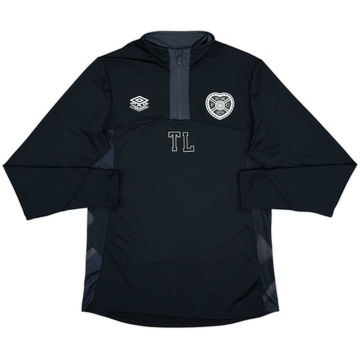 2023-24 Hearts Staff Issue Umbro 1/4 Zip Drill Top TL - 8/10 - (M)