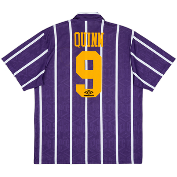 1993-94 Manchester City Away Shirt Quinn #9 - 9/10 - (XL)