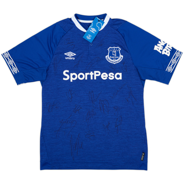 2018-19 Everton Squad Signed Home Shirt (M)