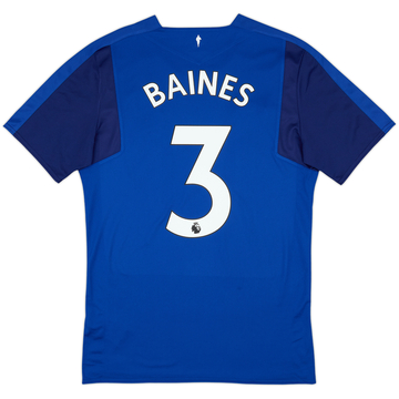 2017-18 Everton Home Shirt Baines #3 - 10/10 - (M)