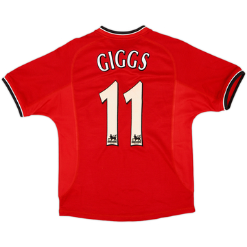 2000-02 Manchester United Home Shirt Giggs #11 - 8/10 - (XL.Boys)