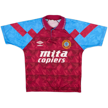 1990-92 Aston Villa Home Shirt - 8/10 - (L.Boys)