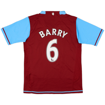 2007-08 Aston Villa Home Shirt Barry #6 - 5/10 - (M.Boys)