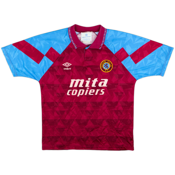 1990-92 Aston Villa Home Shirt - 9/10 - (S)