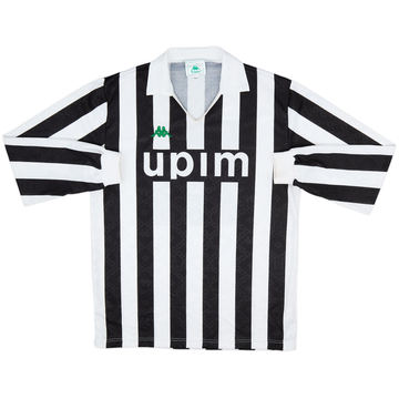 1991-92 Juventus Home L/S Shirt - 9/10 - (XL)