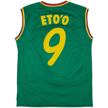 2002 Cameroon Home Vest Shirt Eto'o #9 - 6/10 - (L)