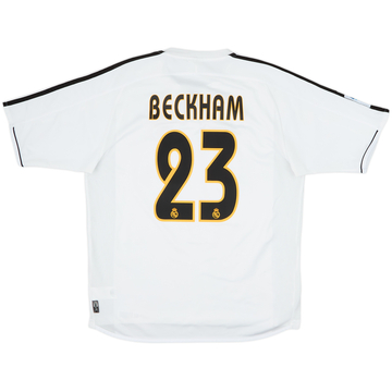 2003-04 Real Madrid Home Shirt Beckham #23 - 6/10 - (M)
