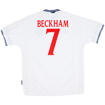 1999-01 England Home Shirt Beckham #7 (XL)