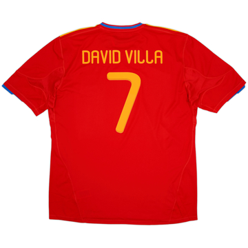 2009-10 Spain Home Shirt David Villa #7 (XXL)