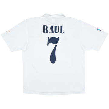2001 Real Madrid Home Shirt Raul #7 - 9/10 - (L)