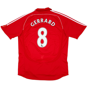 2006-08 Liverpool Camiseta de local Gerrard #8 - 6/10 - (XL)