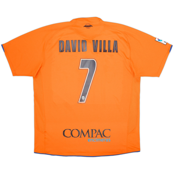 2007-08 Valencia Away Shirt David Villa #7 - 8/10 - (XL)