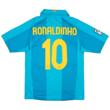 2007-09 Barcelona Away Shirt Ronaldinho #10 - 8/10 - (S)