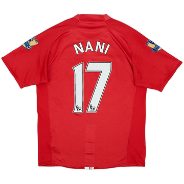 2007-09 Manchester United Home Shirt Nani #17 - 4/10 - (S)