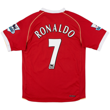 2006-07 Manchester United Home Shirt Ronaldo #7 - 6/10 - (S)