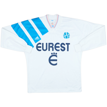1993-94 Olympique Marseille Home L/S Shirt - 10/10 - (M/L)