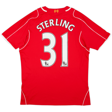 2014-15 Liverpool Home Shirt Sterling #31 - 6/10 - (M)
