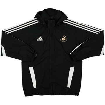 2011-12 Swansea adidas Hooded Rain Jacket - 6/10 - (L)