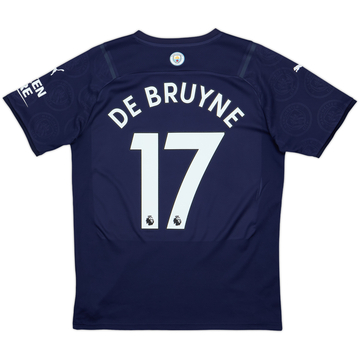 2021-22 Manchester City Third Shirt De Bruyne #17 - 8/10 - (M)