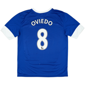 2012-13 Everton Home Shirt Oviedo #8 - 7/10 - (XL)