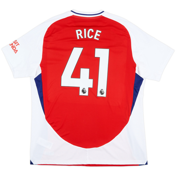 2024-25 Arsenal Home Shirt Rice #41 - 9/10 - (XL)