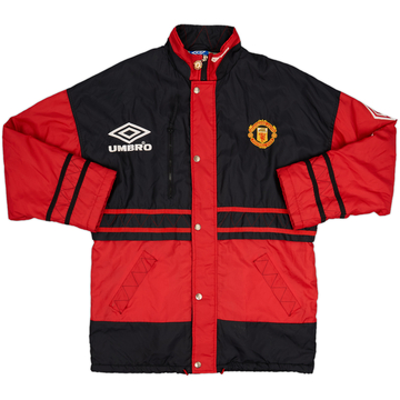 1996-97 Manchester United Umbro Padded Bench Coat - 8/10 - (M)