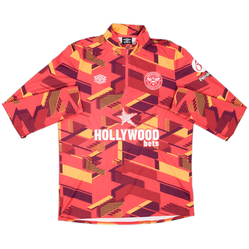 2023-24 Brentford Umbro Top de entrenamiento con cierre de un cuarto - 8/10 - (L)