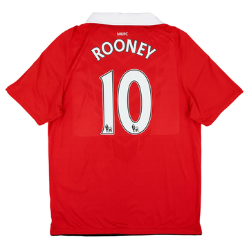 2010-11 Manchester United Home Shirt Rooney #10 - 8/10 - (L)