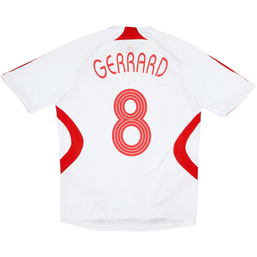 2007-08 Liverpool Away Shirt Gerrard #8 - 5/10 - (M)