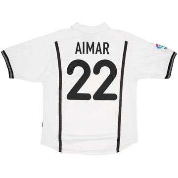 2000-01 Valencia Home Shirt Aimar #22 - 8/10 - (L)