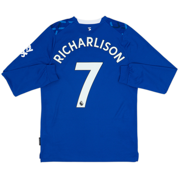 2019-20 Everton Home L/S Shirt Richarlison #7 - 9/10 - (M)