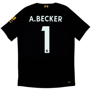 2019-20 Liverpool GK Shirt A.Becker #1 - 9/10 - (S)