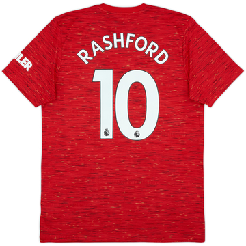 2020-21 Manchester United Home Shirt Rashford #10 - 8/10 - (L)