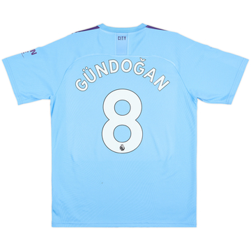 2019-20 Manchester City Home Shirt Gundogan #8 - 6/10 - (L)