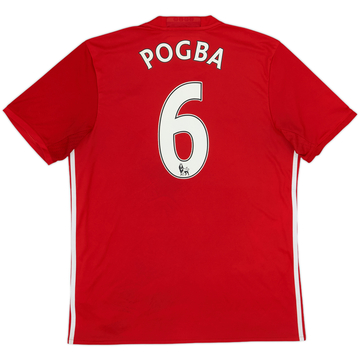 2016-17 Manchester United Home Shirt Pogba #6 - 7/10 - (L)