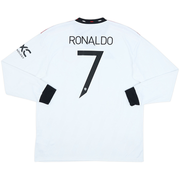 2022-23 Manchester United Away L/S Shirt Ronaldo #7 - 10/10 - (XL)