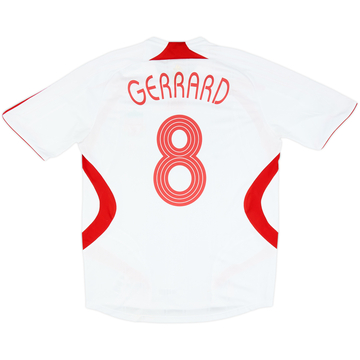 2007-08 Liverpool Away Shirt Gerrard #8 - 6/10 - (M)