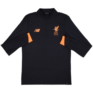 2017-18 Liverpool New Balance 1/4 Zip Drill Top - 8/10 - (M)