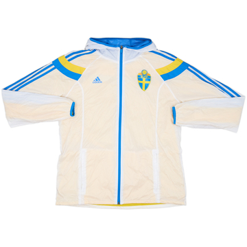 Cortavientos con capucha adidas de Suecia 2013-14 - 9/10 - (L)