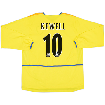 Camiseta de visitante L/S del Leeds United 2002-03 Kewell #10 - 8/10 - (XXL)