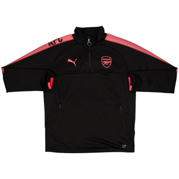 2017-18 Arsenal Puma 1/4 Zip Training Top - 8/10 - (L)