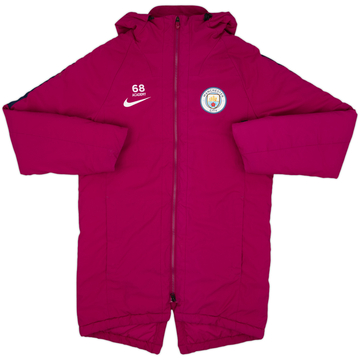 2017-18 Manchester City Nike Player Issue Hooded Padded Bench Coat #68 - 9/10 - (S)