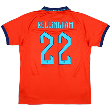2022-23 England Away Shirt Bellingham #22 - 10/10 - (L)